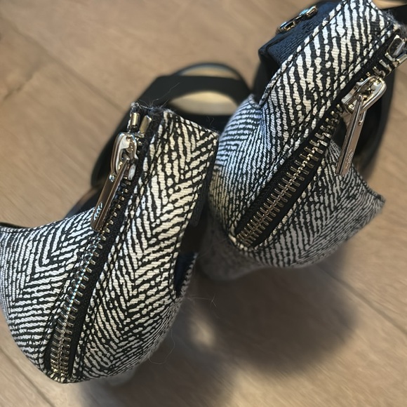 NEW Call it Spring Black and White Ankle Strap Heeled Sandal - Picture 6 of 6